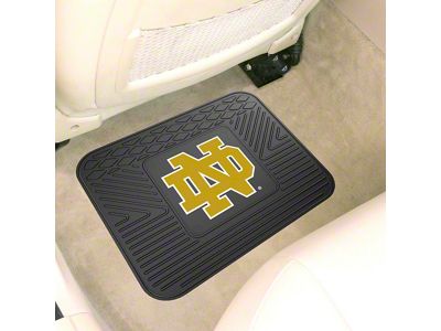 Utility Mat with Notre Dame Logo; Black (Universal; Some Adaptation May Be Required)