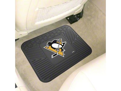 Utility Mat with Pittsburgh Penguins Logo; Black (Universal; Some Adaptation May Be Required)