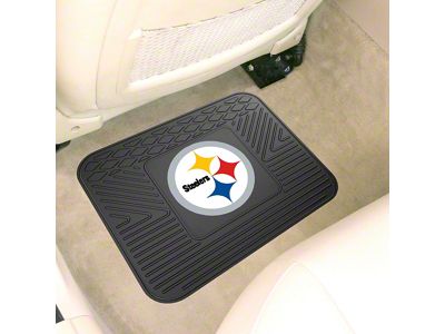 Utility Mat with Pittsburgh Steelers Logo; Black (Universal; Some Adaptation May Be Required)