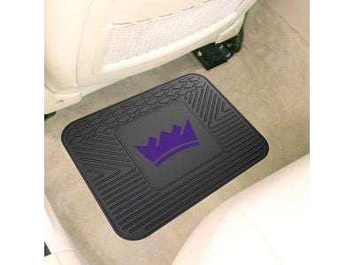 Utility Mat with Sacramento Kings Logo; Black (Universal; Some Adaptation May Be Required)