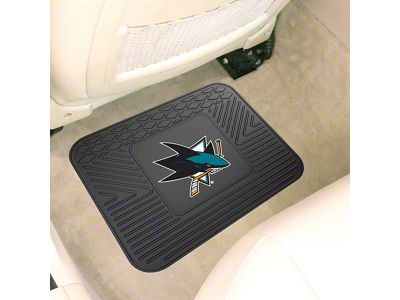 Utility Mat with San Jose Sharks Logo; Black (Universal; Some Adaptation May Be Required)