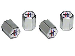 Valve Stem Caps with Tri-Bar Pony Logo (Universal; Some Adaptation May Be Required)