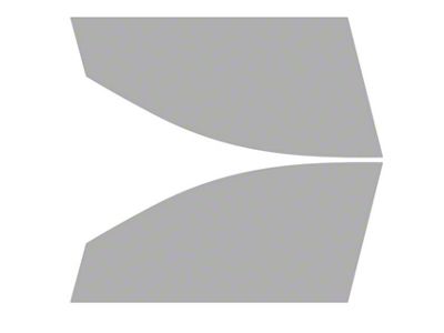 Window Tint Pre-Cut Kit; Front Roll-Ups; 5% Dark (21-25 Mustang Mach E)