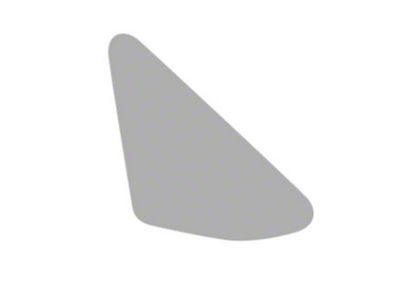 Window Tint Pre-Cut Kit; Rear Passenger Side Quarter; 5% Dark (21-25 Mustang Mach E)