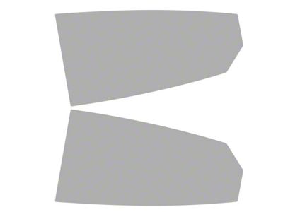 Window Tint Pre-Cut Kit; Rear Roll-Ups; 25% Medium (21-25 Mustang Mach-E)