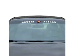 Windshield Decal with Houston Astros Logo; White (Universal; Some Adaptation May Be Required)
