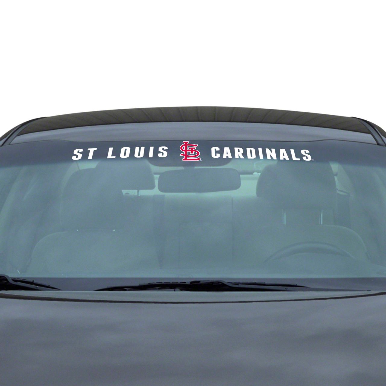 Mach-E Windshield Decal with St. Louis Cardinals Logo; White (Universal ...