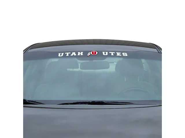Uth Window Sticker Mach-E Windshield Decal with University of Utah Logo; White (Universal ...