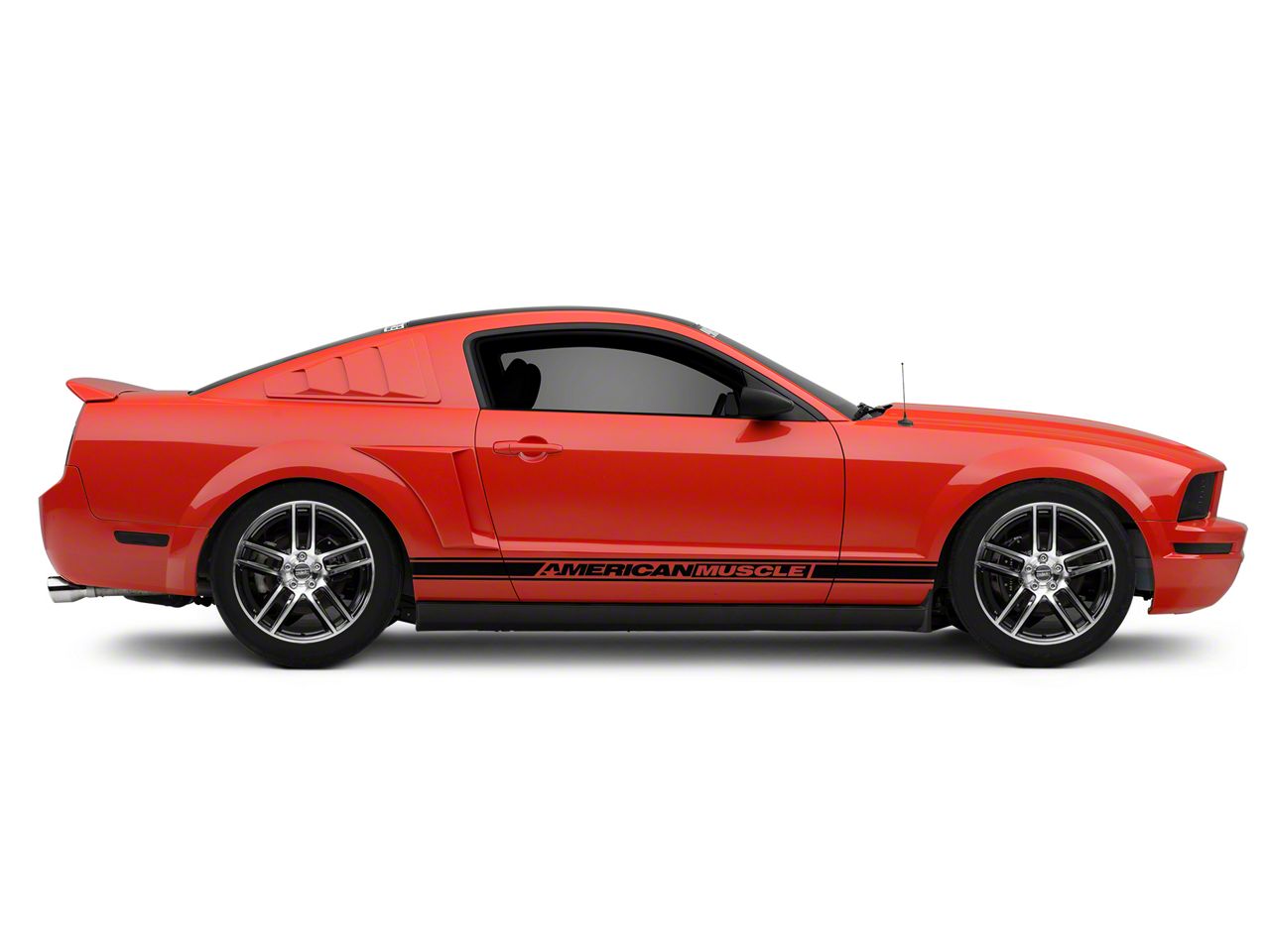 Mustang Laguna Seca Style Gloss Black Machined Wheel; 19x9; 42mm