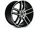 Laguna Seca Style Gloss Black Machined Wheel; 19x9 (15-23 Mustang GT, EcoBoost, V6)