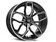 Foose Outcast Gloss Black Machined Wheel; Rear Only; 20x10 (05-09 Mustang)