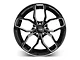 Foose Outcast Gloss Black Machined Wheel; Rear Only; 20x10 (15-23 Mustang GT, EcoBoost, V6)