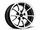 Deep Dish FR500 Style Gloss Black Machined Wheel; Rear Only; 17x10.5 (94-98 Mustang)