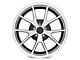 Deep Dish FR500 Style Gloss Black Machined Wheel; Rear Only; 18x10 (94-98 Mustang)