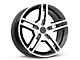 2010 GT500 Style Gloss Black Machined Wheel; 18x9 (94-98 Mustang)