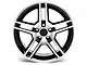 2010 GT500 Style Gloss Black Machined Wheel; 19x8.5 (15-23 Mustang GT, EcoBoost, V6)