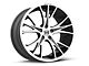 Shelby CS1 Gloss Black Machined Wheel; Rear Only; 20x11 (15-23 Mustang GT, EcoBoost, V6)