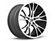 Shelby CS1 Gloss Black Machined Wheel; Rear Only; 20x11 (15-23 Mustang GT, EcoBoost, V6)