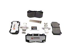 Magma Brakes Pro-Series Semi-Metallic Brake Pads; Front Pair (06-14 Charger SRT8; 15-23 Charger GT, R/T 392, Scat Pack w/ 4-Piston Front Calipers)