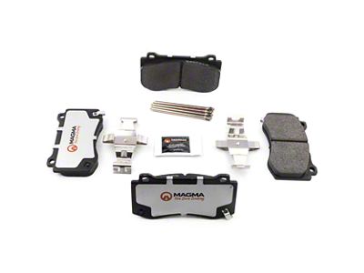 Magma Brakes Pro-Series Semi-Metallic Brake Pads; Front Pair (06-14 Charger SRT8; 15-23 Charger GT, R/T 392, Scat Pack w/ 4-Piston Front Calipers)