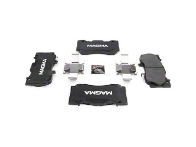 Magma Brakes Premium Ceramic Brake Pads; Front Pair (15-23 Mustang GT w/o Performance Pack, EcoBoost w/ Performance Pack)