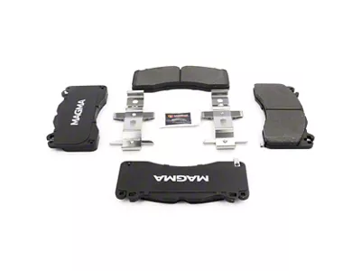 Magma Brakes Premium Semi-Metallic Brake Pads; Front Pair (15-23 Mustang GT w/ Performance Pack)