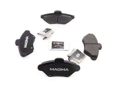 Magma Brakes Premium Semi-Metallic Brake Pads; Front Pair (94-98 Mustang GT, V6)