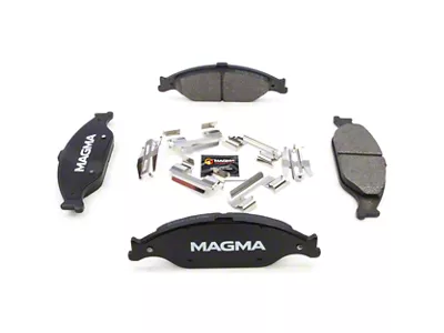 Magma Brakes Premium Semi-Metallic Brake Pads; Front Pair (99-04 Mustang GT, V6)