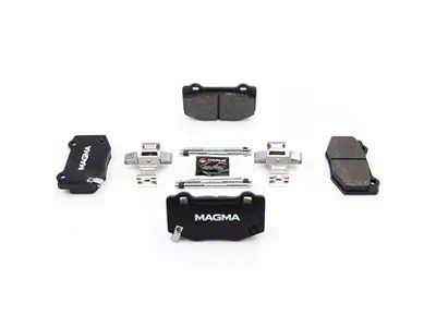 Magma Brakes Premium Semi-Metallic Brake Pads; Rear Pair (15-20 Mustang GT350)