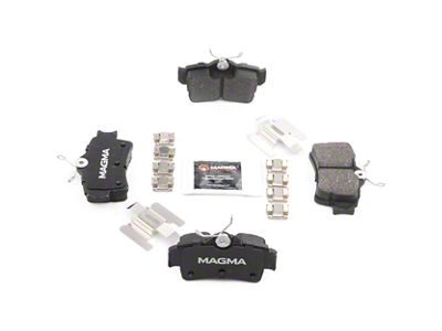 Magma Brakes Premium Semi-Metallic Brake Pads; Rear Pair (99-04 Mustang Cobra, Bullitt, Mach 1)
