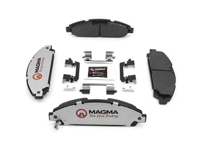 Magma Brakes Pro-Series Ceramic Brake Pads; Front Pair (15-23 Mustang EcoBoost w/o Performance Pack, V6)