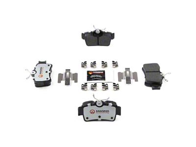 Magma Brakes Pro-Series Ceramic Brake Pads; Rear Pair (99-04 Mustang Cobra, Bullitt, Mach 1)