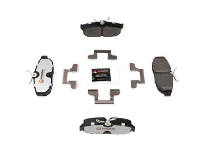 Magma Brakes Pro-Series Semi-Metallic Brake Pads; Rear Pair (05-10 Mustang GT, V6)