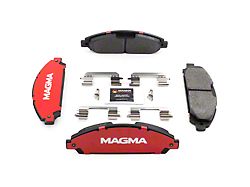 Magma Brakes Severe Duty Semi-Metallic Brake Pads; Front Pair (15-23 Mustang EcoBoost w/o Performance Pack, V6)