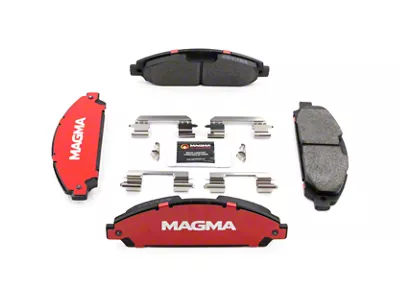 Magma Brakes Severe Duty Semi-Metallic Brake Pads; Front Pair (15-23 Mustang EcoBoost w/o Performance Pack, V6)