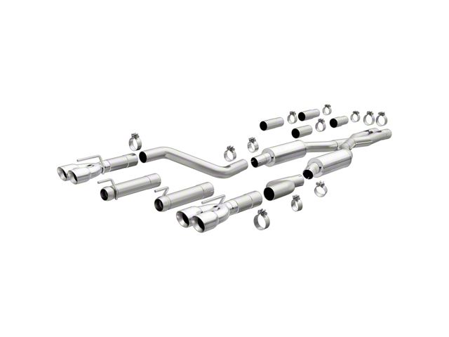Magnaflow Competition Series Cat-Back Exhaust System with Polished Quad Round Tips (15-23 6.2L HEMI Challenger)