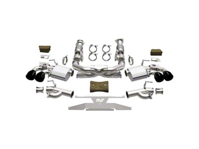 Magnaflow xMOD Series Cat-Back Exhaust System with Black Chrome Tips (20-25 6.2L Corvette C8)