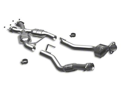 Magnaflow Direct-Fit Catted X-Pipe; California Grade CARB Compliant (86-93 5.0L Mustang)