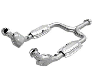 Magnaflow Direct-Fit Catted Y-Pipe; OEM Grade (99-04 Mustang V6)