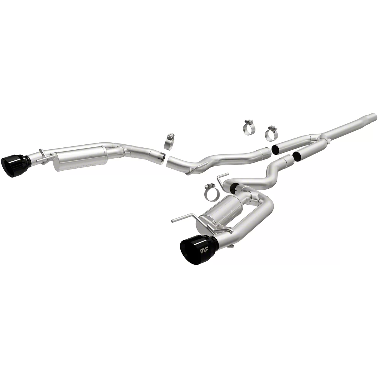 Magnaflow Competition Series Cat-Back Exhaust System with Black Chrome Tips (2024 Mustang EcoBoost Fastback w/o Active Exhaust)