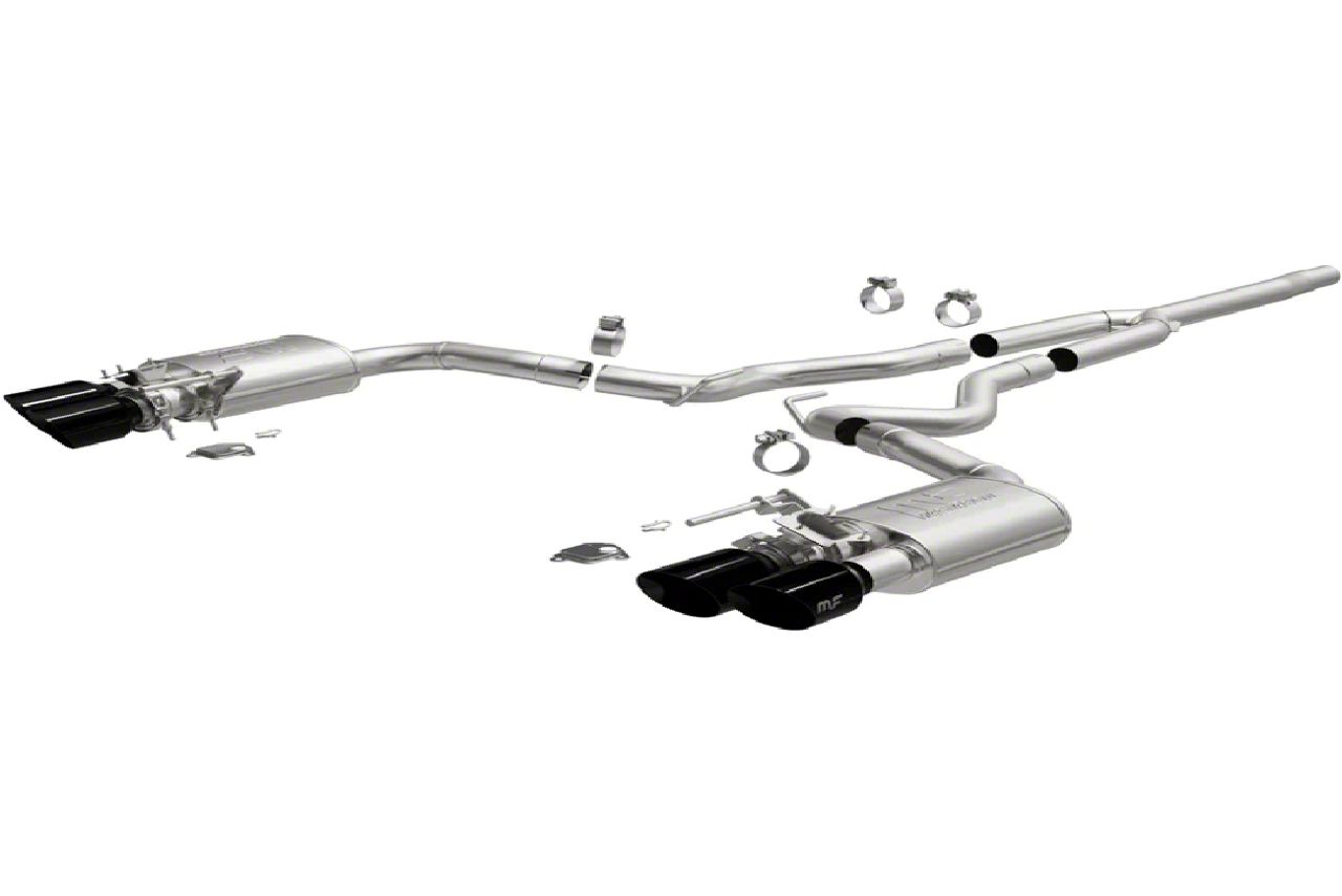 Magnaflow Competition Series Cat-Back Exhaust System with Black Chrome Tips (2024 Mustang GT EcoBoost w/ Active Exhaust)