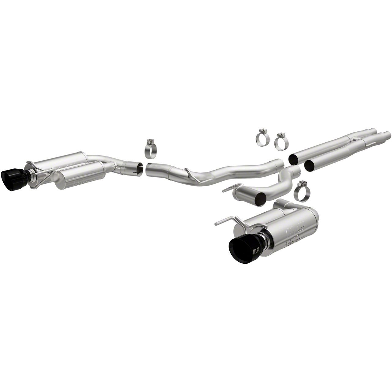 Magnaflow Competition Series Cat-Back Exhaust System with Black Chrome Tips (2024 Mustang GT Fastback w/o Active Exhaust)