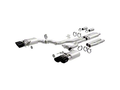 Magnaflow xMOD Series Cat-Back Exhaust with Carbon Fiber Tips (24-25 Mustang GT Fastback w/ Active Exhaust, Dark Horse)