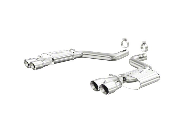 Magnaflow Street Series Axle-Back Exhaust System with Polished Quad Round Tips (11-14 6.4L HEMI Challenger)