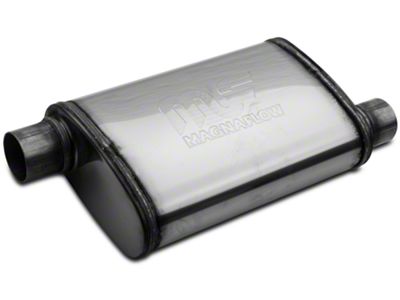 Magnaflow 4x9-Inch Oval Offset/Offset Straight-Through Performance Muffler; 2.25-Inch Inlet/2.25-Inch Outlet (Universal; Some Adaptation May Be Required)