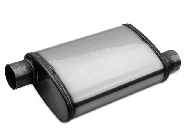 Magnaflow 4x9-Inch Oval Offset/Offset Straight-Through Performance Muffler; 2.50-Inch Inlet/2.50-Inch Outlet (Universal; Some Adaptation May Be Required)