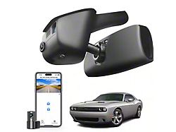 Mangoal Front 4K and Rear FHD Dash Cams with Sony STARVIS Sensor; Model B (15-23 Challenger)