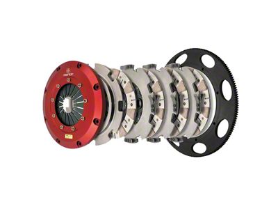 Mantic Clutch 9000 Series Quad Disc Ceremetallic Clutch Kit with Lightened Steel Flywheel; 26-Spline (05-13 Corvette C6, Excluding ZR1)