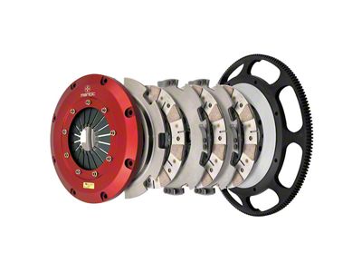 Mantic Clutch 9000 Series Triple Disc Ceremetallic Clutch Kit with Lightened Steel Flywheel; 26-Spline (14-19 Corvette C7)