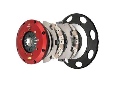 Mantic Clutch 9000 Series Twin Disc Ceremetallic Clutch Kit with Heavy Steel Flywheel; 26-Spline (05-13 Corvette C6, Excluding ZR1)